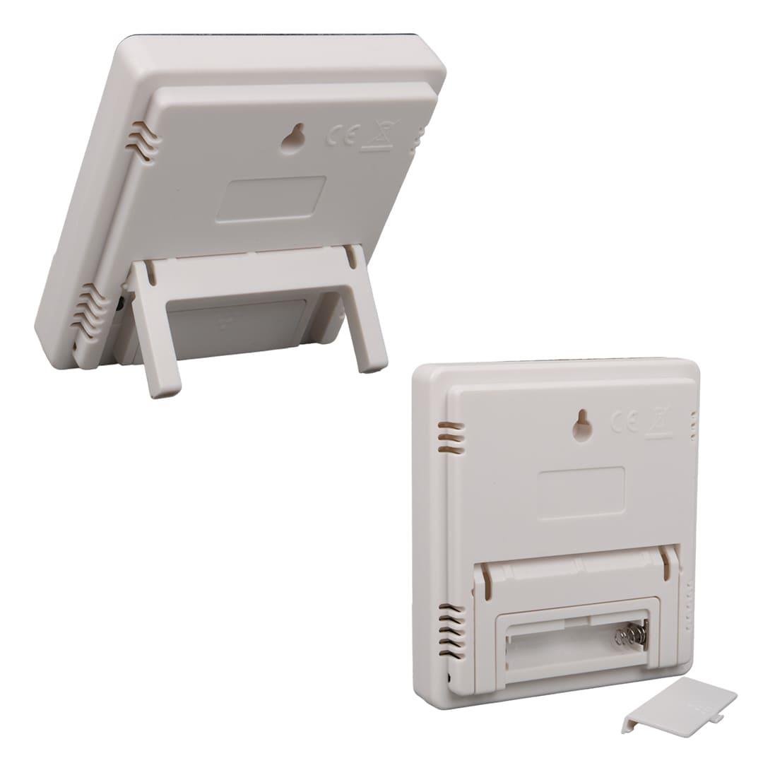 GESİ HTC-1 ODA TİPİ EKRANLI SICAKLIK NEM ÖLÇER TERMOMETRE - SAAT ÖZELLİKLİ