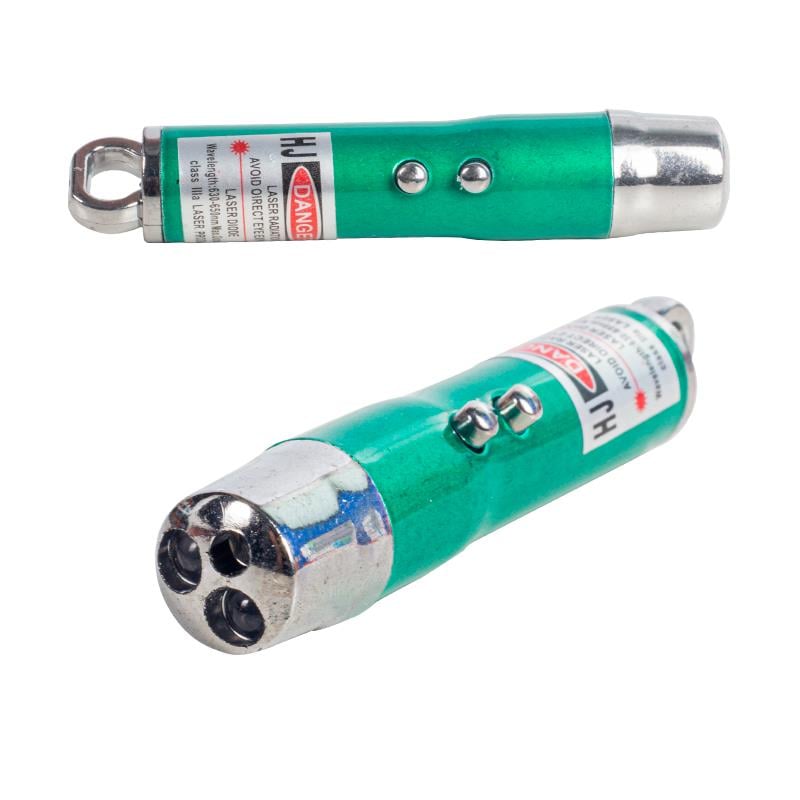 GREYDER GD-109 AG13 PİLLİ 3IN1 KIRMIZI LASER POINT - PARA KONTROL VE EL FENERİ