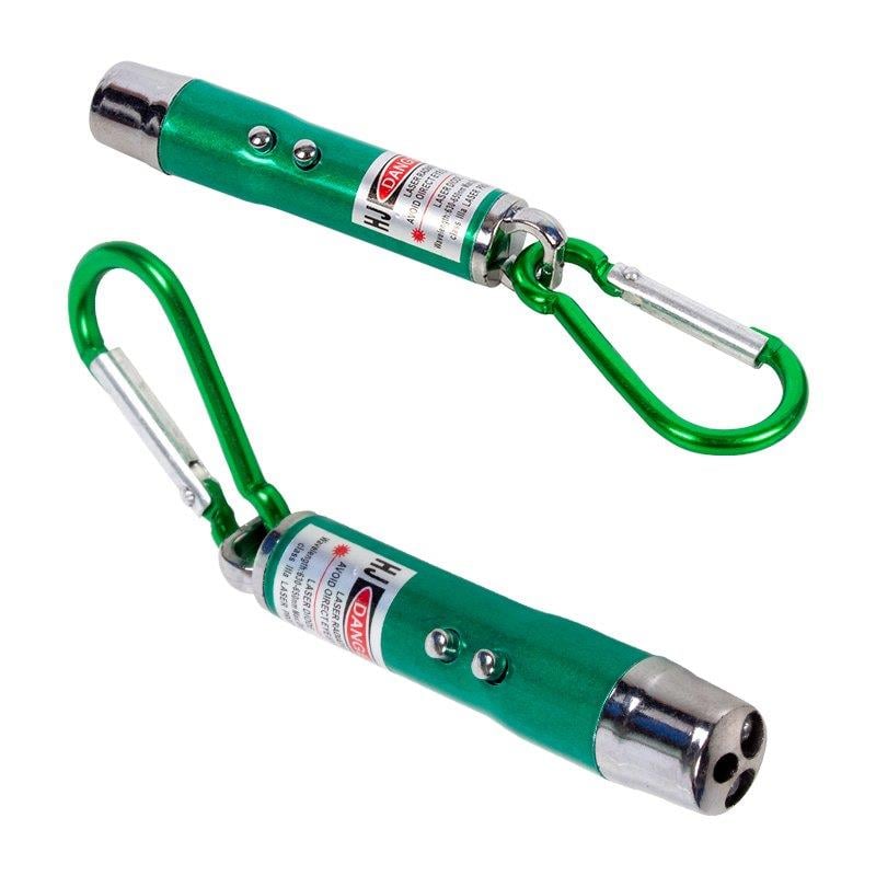 GREYDER GD-109 AG13 PİLLİ 3IN1 KIRMIZI LASER POINT - PARA KONTROL VE EL FENERİ