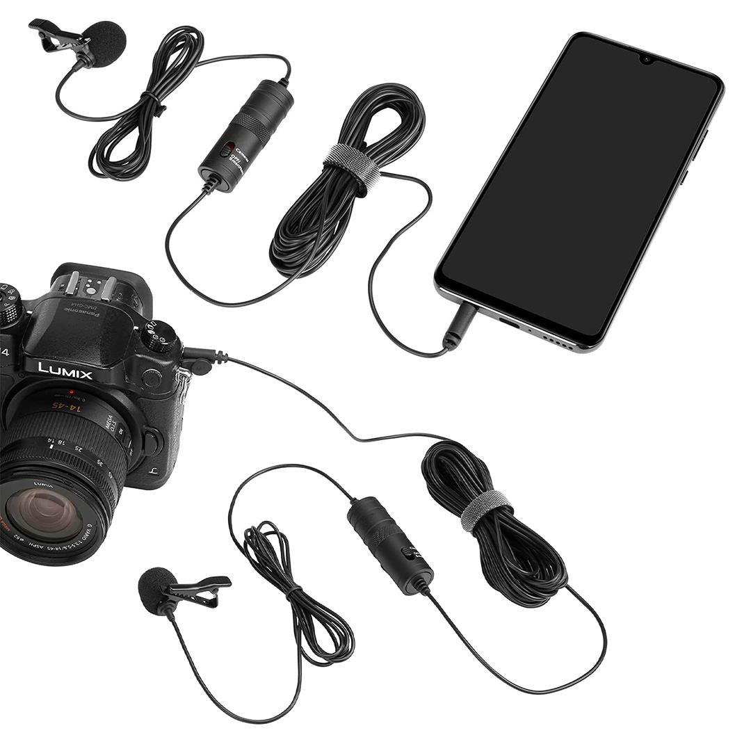 HAIKI HK-401 PROFESYONEL YOUTUBER YAKA MİKROFONU (6 METRE KABLOLU)