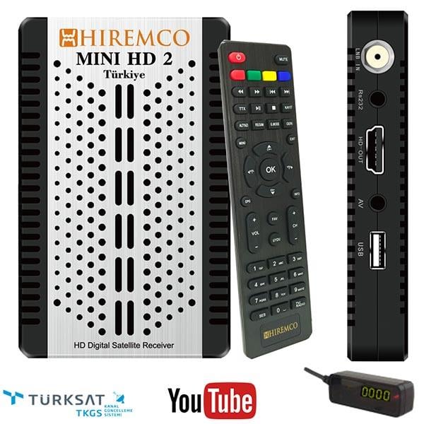 HIREMCO MİNİ HD 2 TKGSLİ FULL HD MİNİ UYDU ALICISI