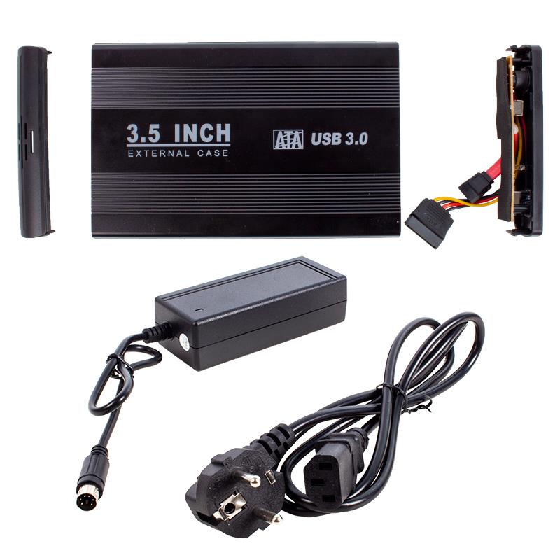 HYTECH HY-HDC33 HARİCİ HDD 3.5 USB 3.0 SATA SİYAH HARDDISK KUTUSU