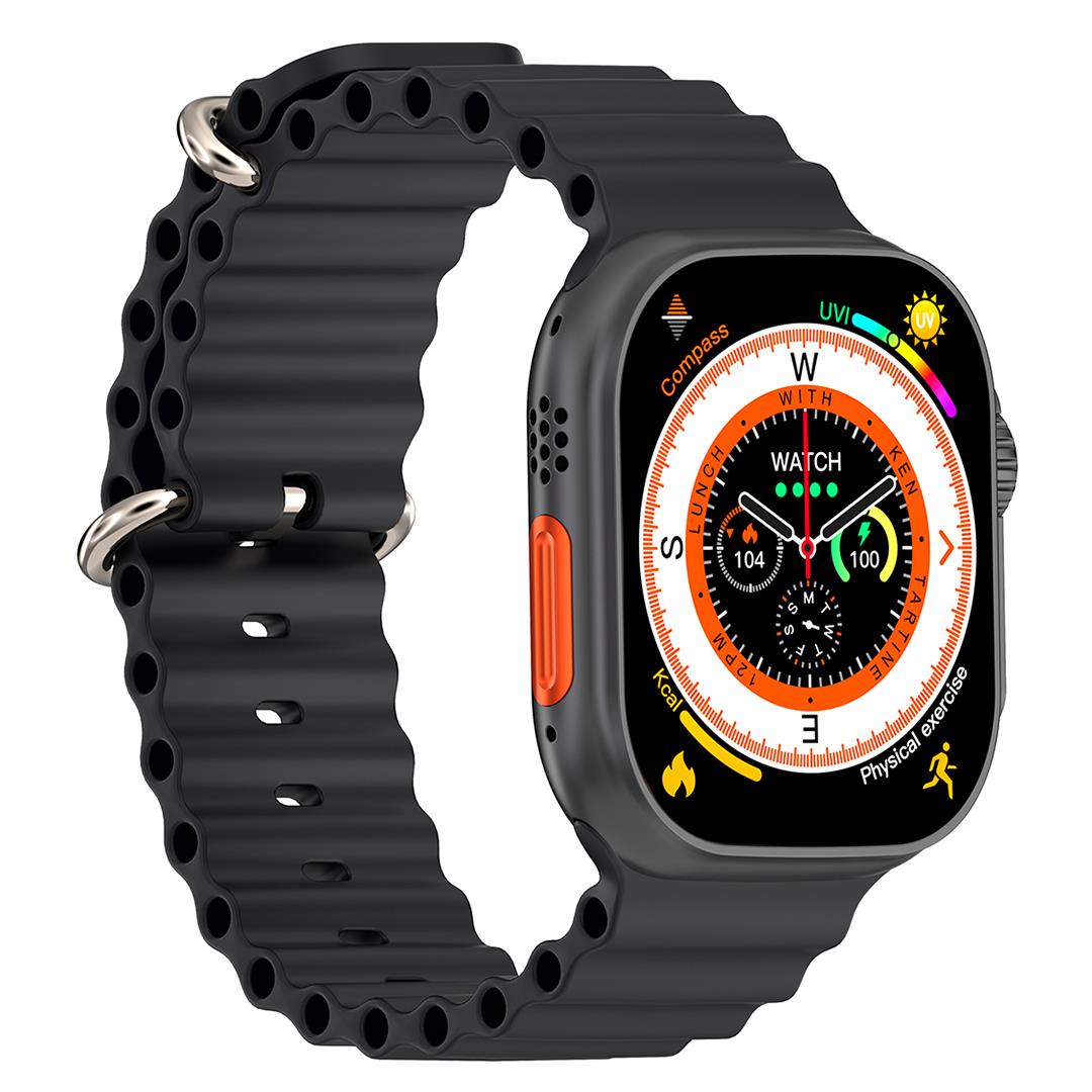 HYTECH W69 WATCH IOS VE ANDROID UYUMLU MACTIVE 2.05 INCH GENİŞ EKRANLI SİYAH AKILLI SAAT