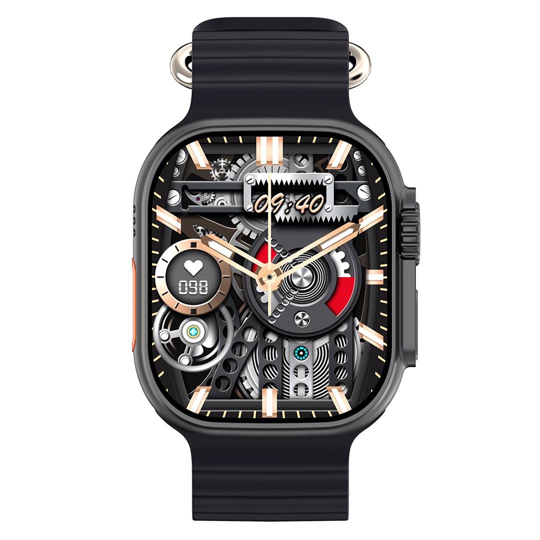 HYTECH W69 WATCH IOS VE ANDROID UYUMLU MACTIVE 2.05 INCH GENİŞ EKRANLI SİYAH AKILLI SAAT