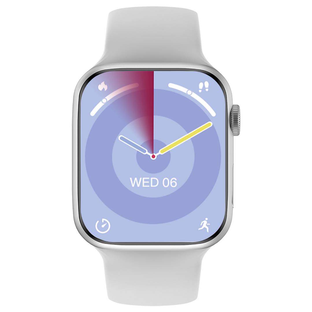 HYTECH W99 WATCH IOS VE ANDROID UYUMLU MACTIVE 2.05 INCH GENİŞ EKRANLI GÜMÜŞ AKILLI SAAT