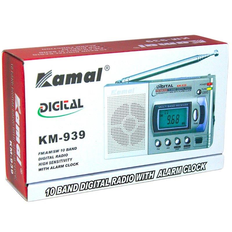 KAMAL KM-939 GRİ 10 BAND DİJİTAL EKRANLI RADYO
