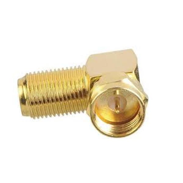 L 90 DERECE GOLD ÇEVİRMELİ F KONNEKTÖR (HIZLI F)