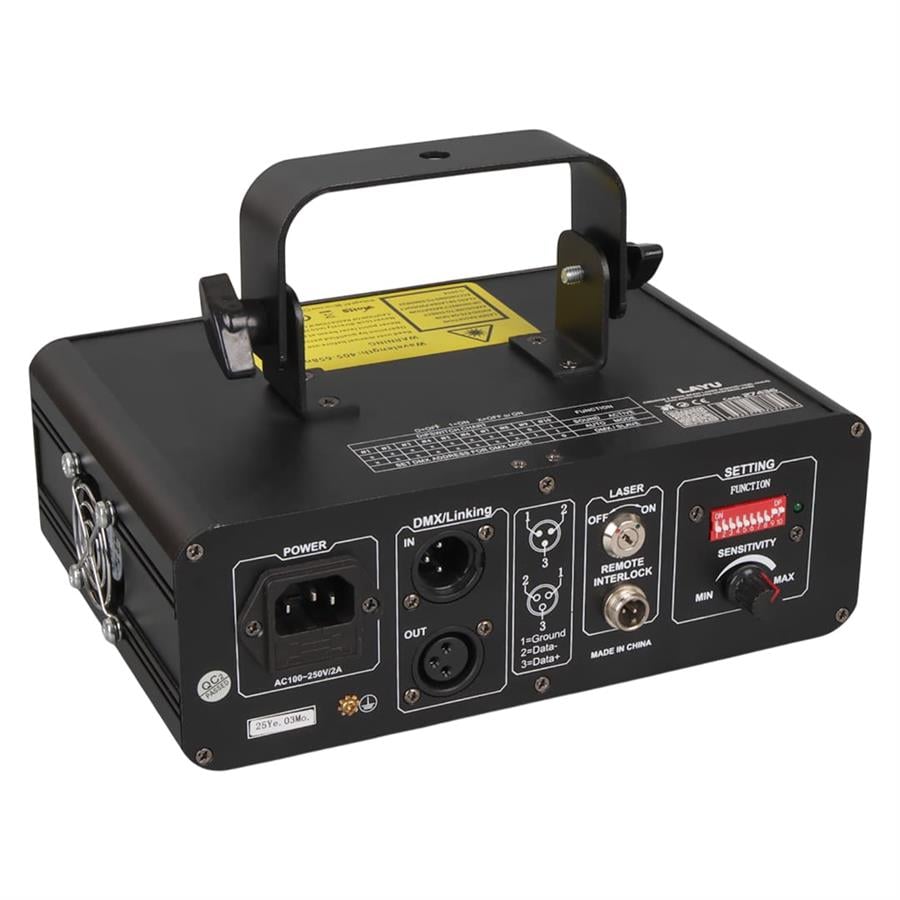 LAYU C350RGB 3 RENK BEAM LAZER (KIRMIZI-YEŞİL-MAVİ) DMX-AUTO-SOUND-MASTER/SLAVER Fiyatı - Merter Elektronik