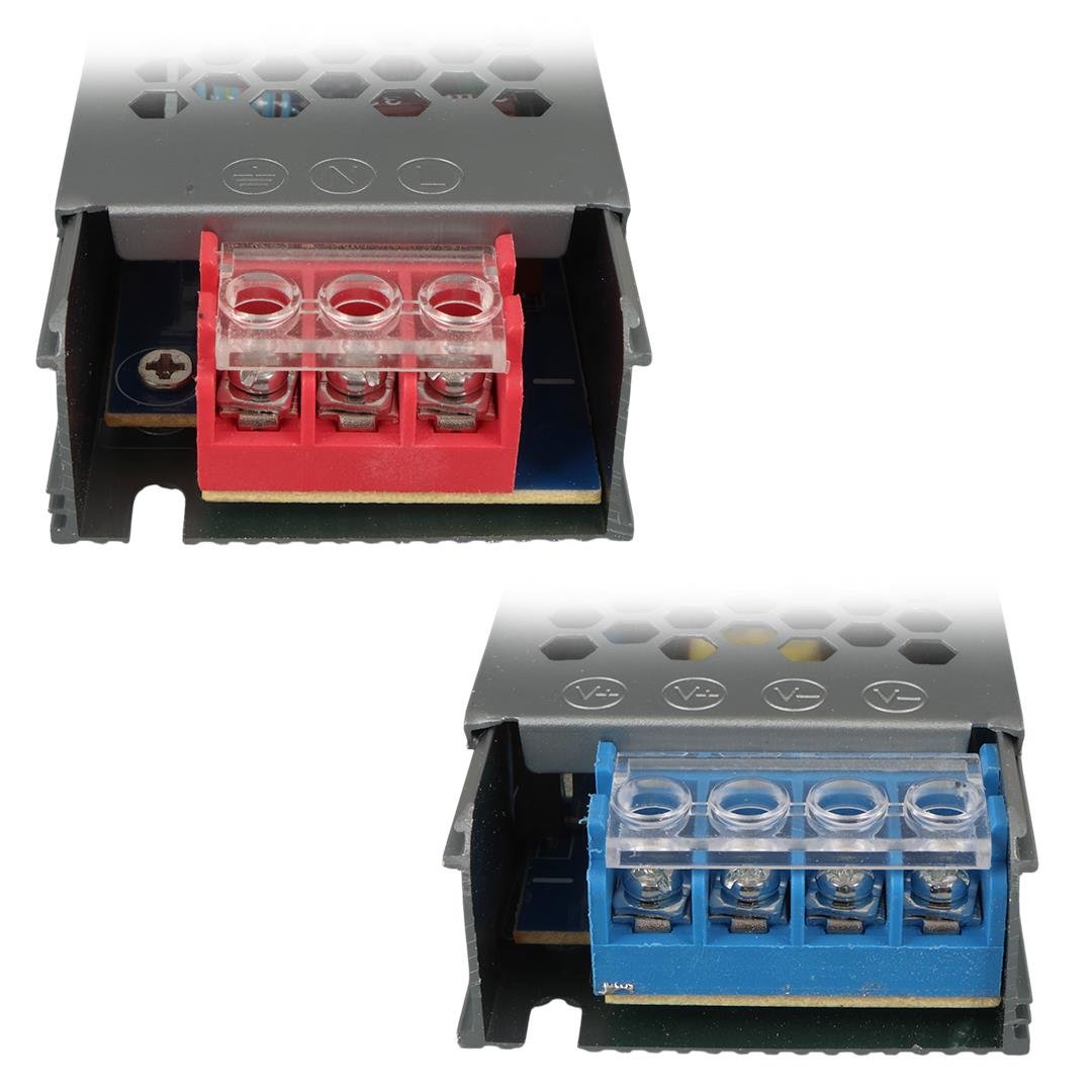 LEDX 12 VOLT 16.5 AMPER 138X50X23 MM ULTRA SLIM METAL KASA ADAPTÖR