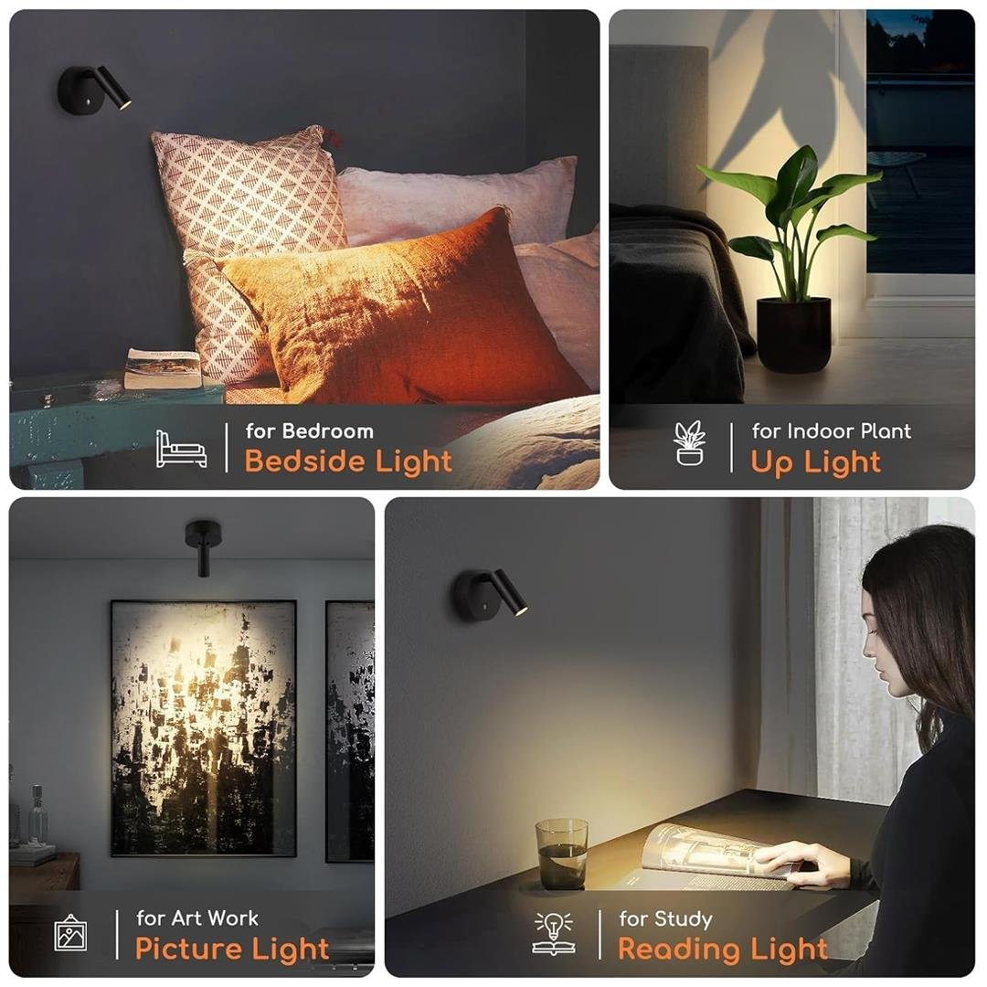 LEDX AL-XYD05 ÇOK FONKSİYONLU DOKUNMATİK DUVAR APLİK