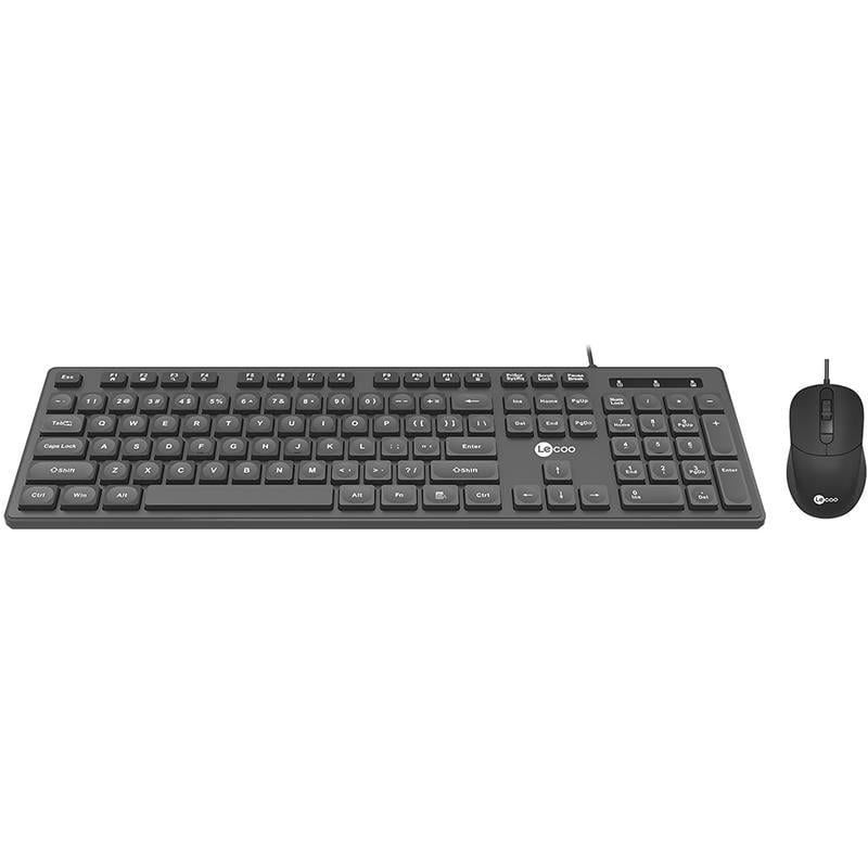 LENOVO LECOO CM102 USB KABLOLU SİYAH Q KLAVYE   MOUSE SET