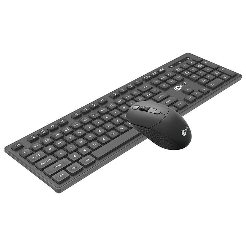LENOVO LECOO KW201 KABLOSUZ SİYAH Q KLAVYE   MOUSE SET