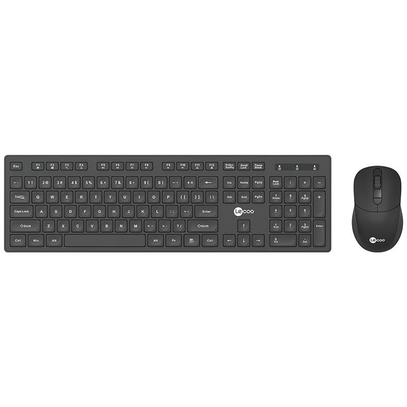 LENOVO LECOO KW201 KABLOSUZ SİYAH Q KLAVYE   MOUSE SET