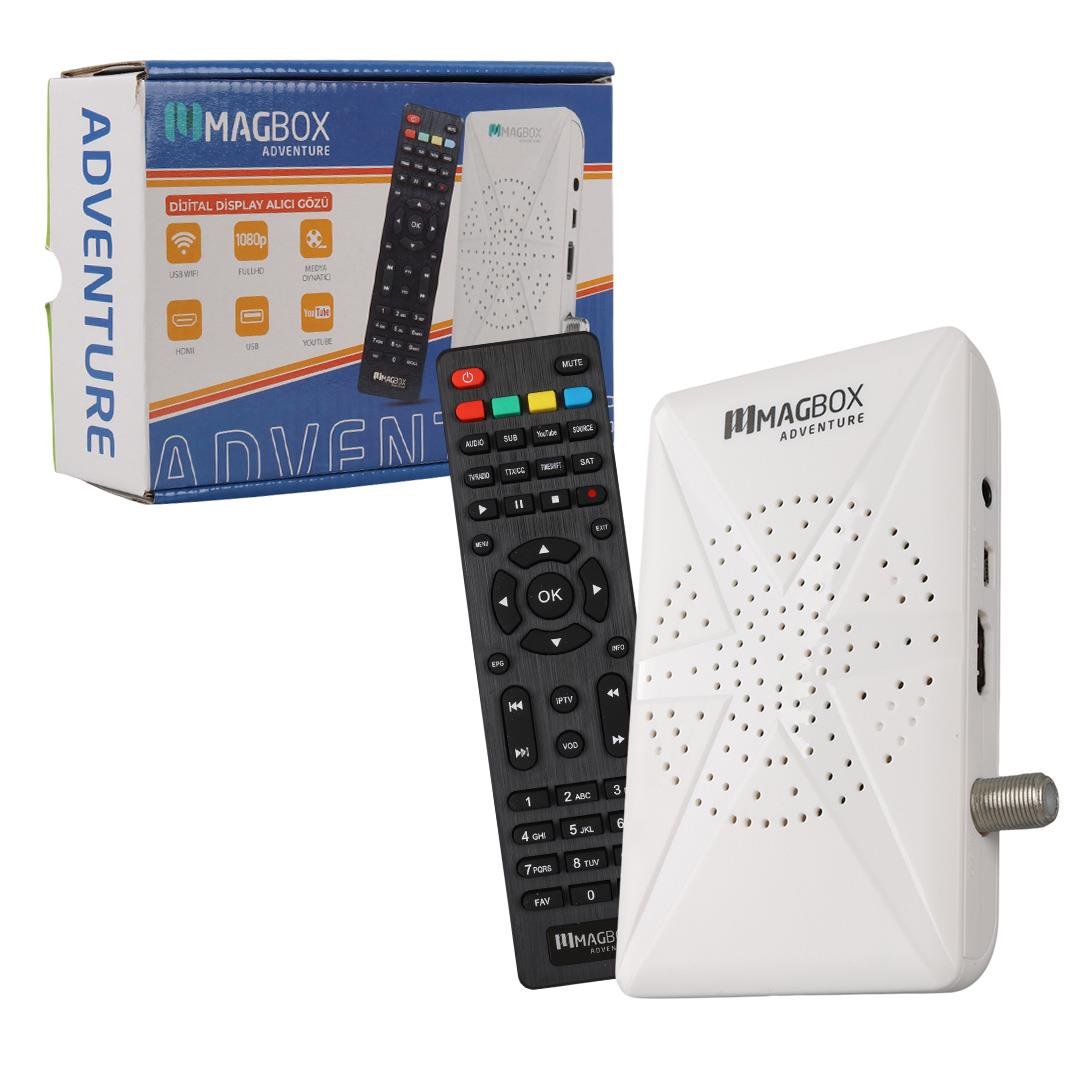 Magbox Adventure Full HD Uydu Alıcısı 4000 Kanal TKGS / Youtube / USB Destekli (Uzatma Display Gözlü) Fiyatı - Merter Elektronik