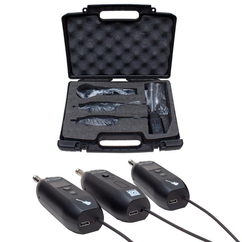 MAGICVOICE MV-19591 UHF GİTAR TİP KABLOSUZ MİKROFON ÜÇLÜ SET