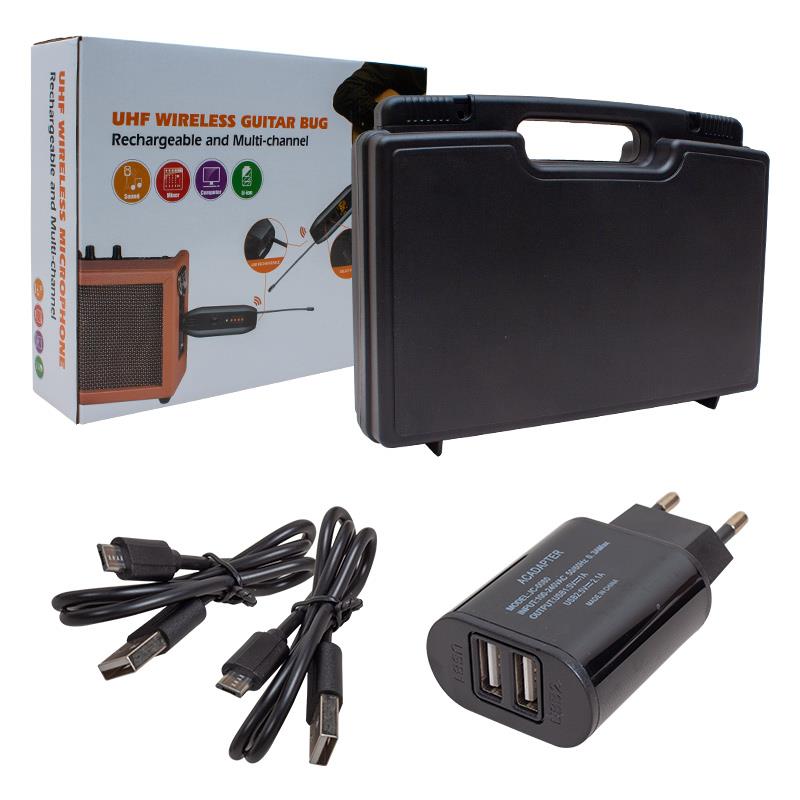 MAGICVOICE MV-19591 UHF GİTAR TİP KABLOSUZ MİKROFON ÜÇLÜ SET