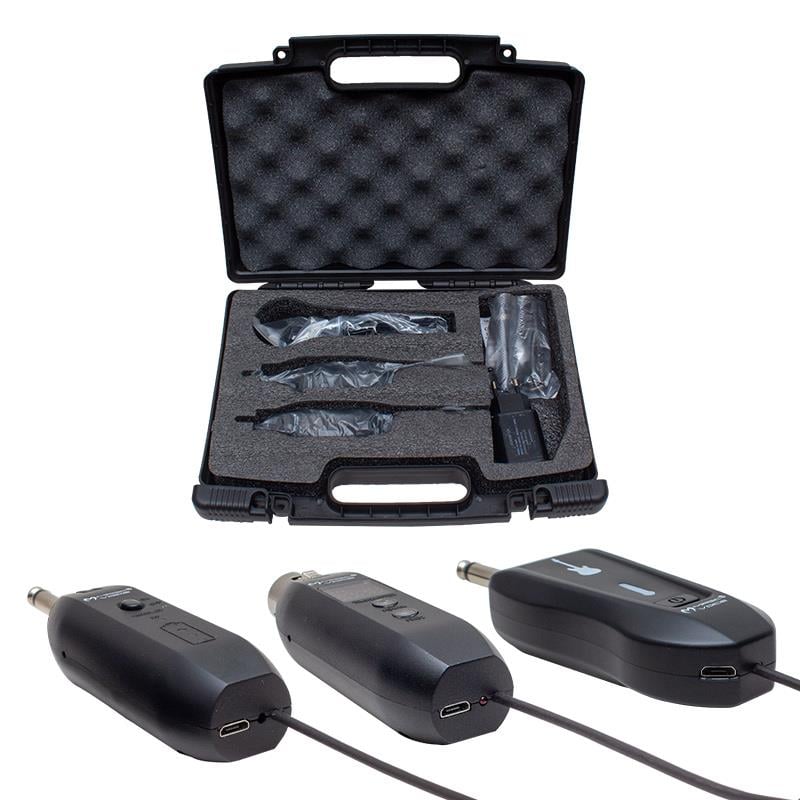 MAGICVOICE MV-19595 UHF GİTAR TİP KABLOSUZ MİKROFON ÜÇLÜ SET(RECEIVER XLR)