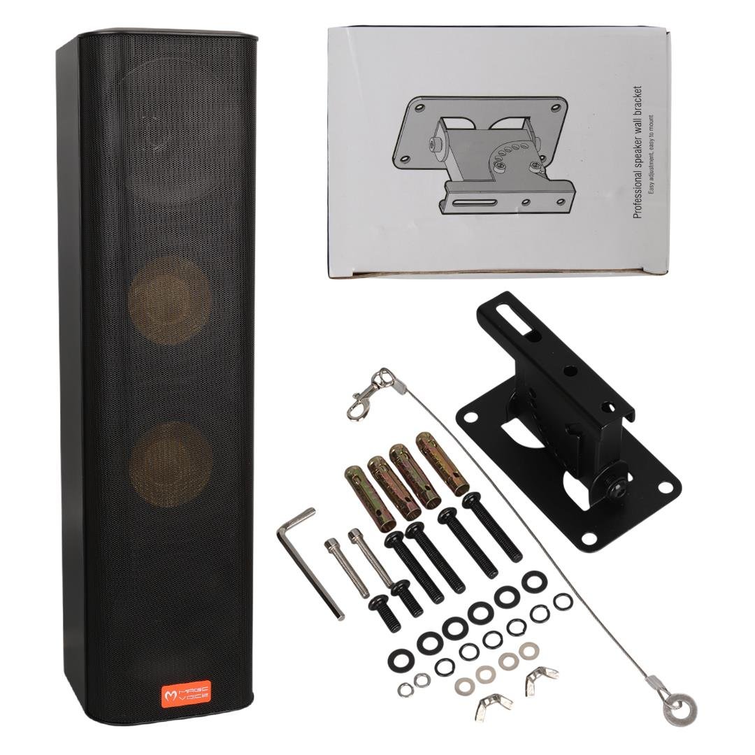 MAGİCVOİCE MG-28 2*13 CM 40 WATT TEKLİ USBLİ KOMÜTATÖRLÜ SİYAH TRAFOLU SÜTUN HOPARLÖR Fiyatı - Merter Elektronik