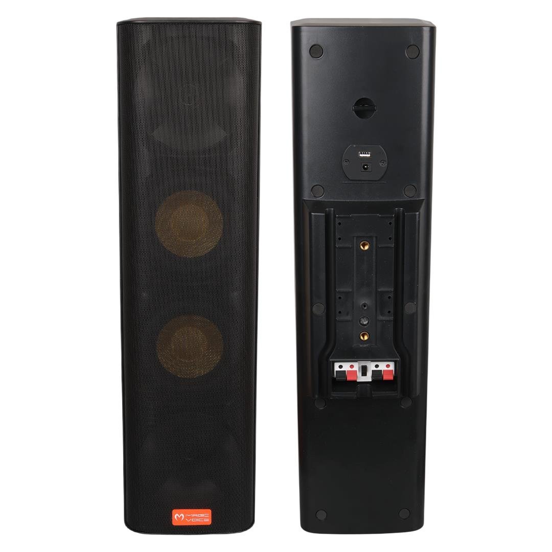 MAGİCVOİCE MG-28 2*13 CM 40 WATT TEKLİ USBLİ KOMÜTATÖRLÜ SİYAH TRAFOLU SÜTUN HOPARLÖR Fiyatı - Merter Elektronik
