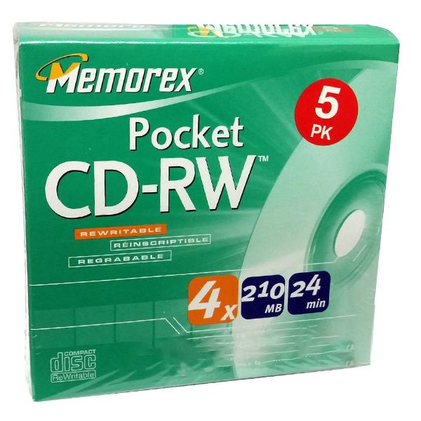 MEMOREX MINI CD-R 210 MB 4X 24 MIN 5Lİ PAKET