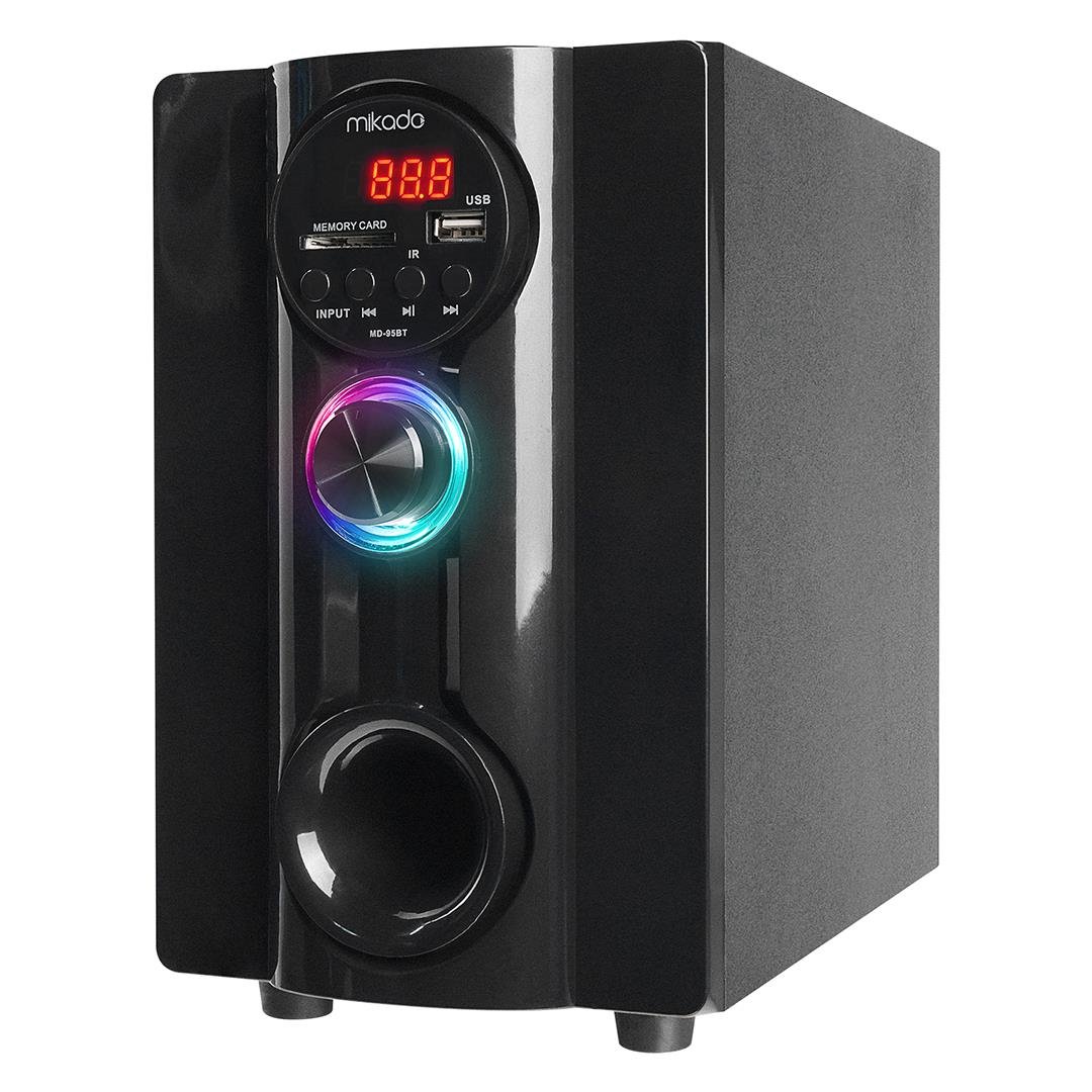 Mikado MD-95BT 20W Siyah Multimedya FM/BT/SD/USB Speaker Hoparlör 2+1 Ses Sistemi Fiyatı - Merter Elektronik