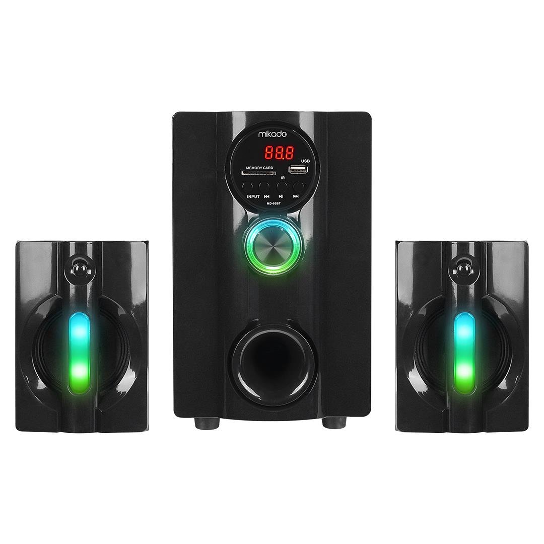 Mikado MD-95BT 20W Siyah Multimedya FM/BT/SD/USB Speaker Hoparlör 2+1 Ses Sistemi Fiyatı - Merter Elektronik