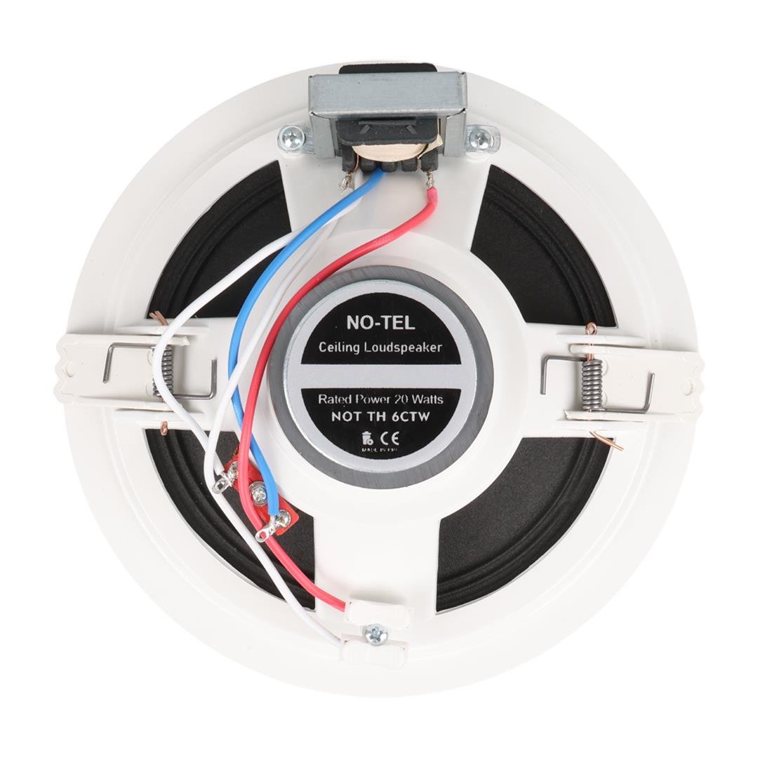 NO-TEL NOT TH 6CTW 6'' 16 CM 20 WATT BEYAZ ALÇIPAN TRAFOLU HOPARLÖR