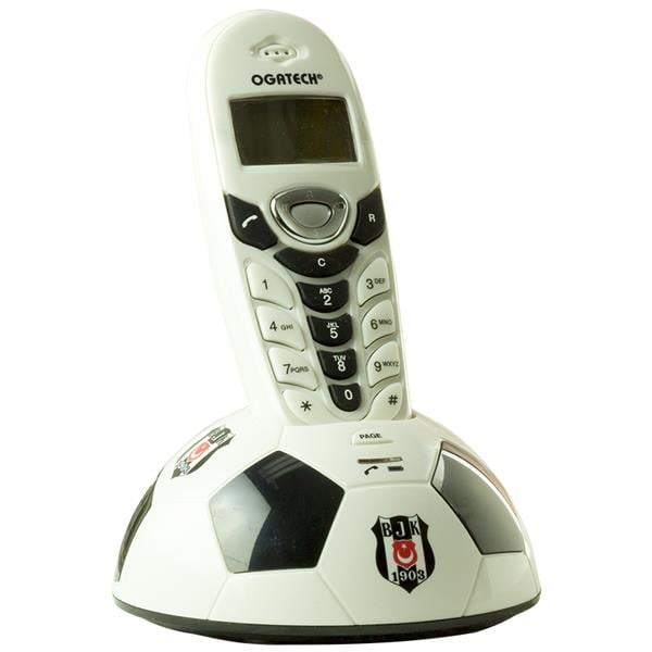 OGATECH BEŞİKTAŞ JK KABLOSUZ TELSİZ DECT TELEFON (POLİFONİK BJK MARŞLI)