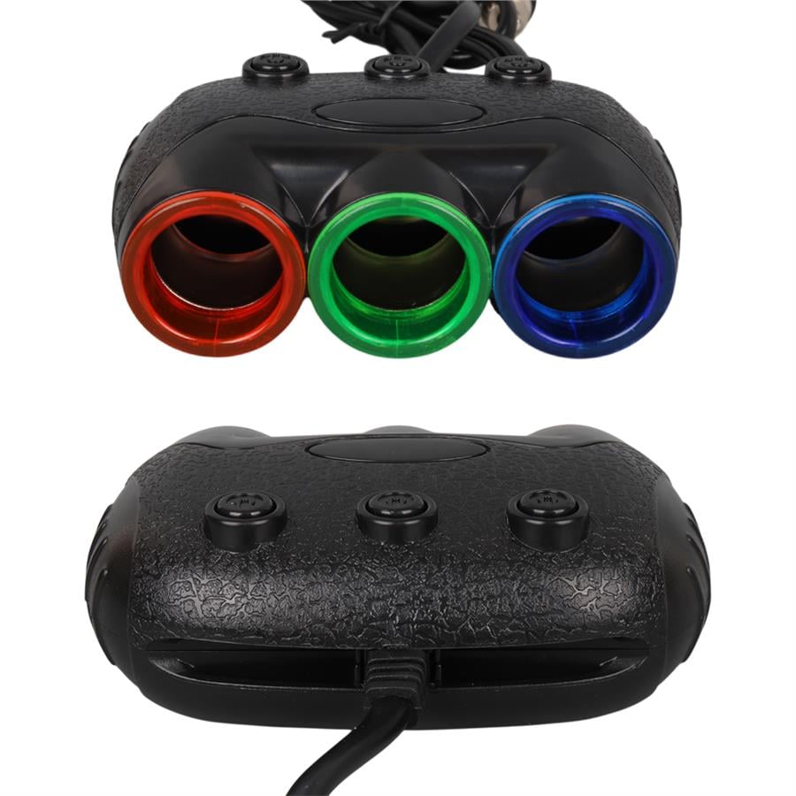 Olesson 1633 12-24V 3Lü Usbli 120W 80Cm Kablolu Dijital Ekranlı Araç Çakmak Çoklayıcı Fiyatı - Merter Elektronik