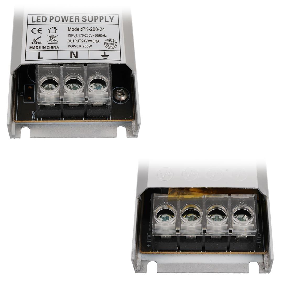 POWERMASTER 200 WATT 24 VOLT 8.3 AMPER METAL KASA ADAPTÖR Fiyatı - Merter Elektronik