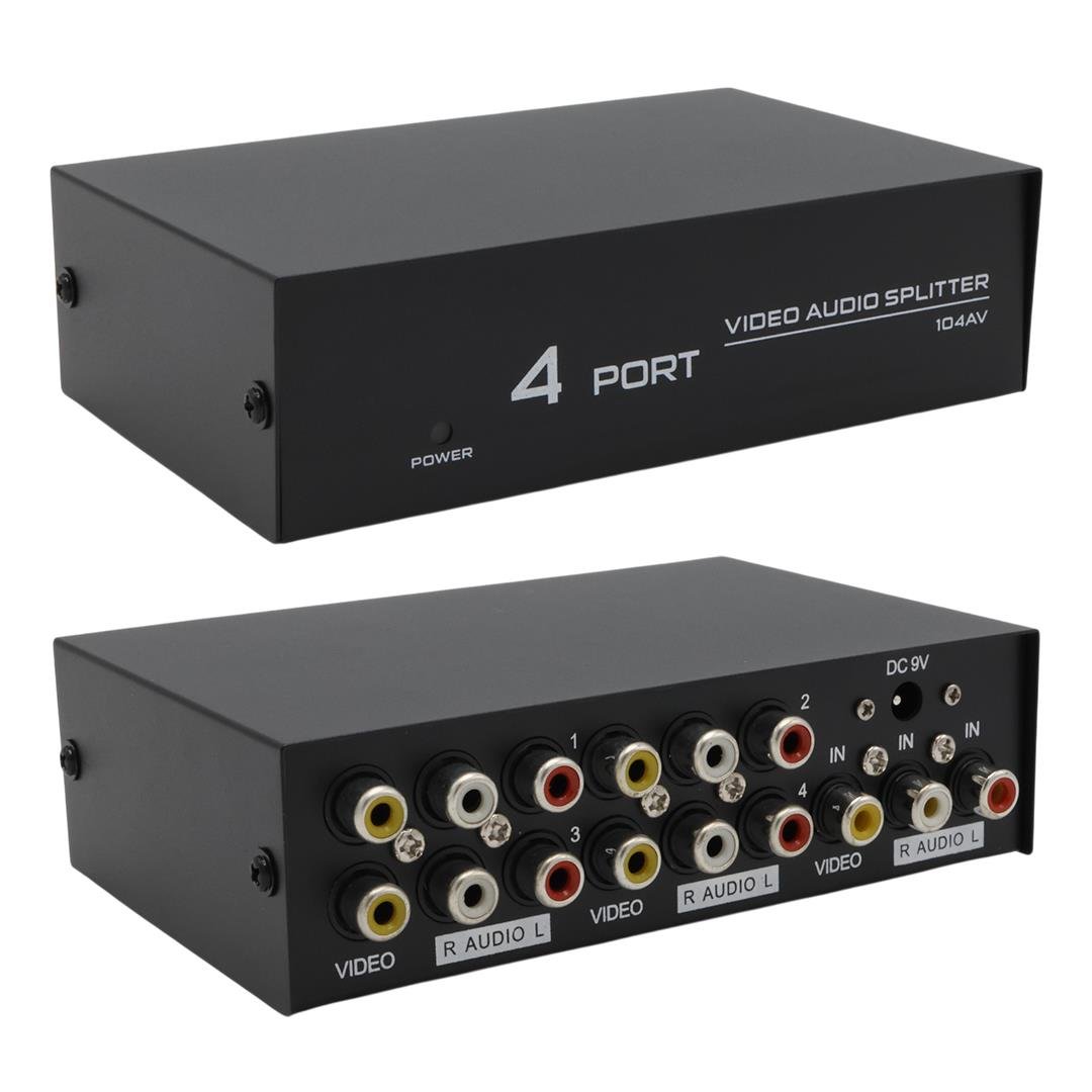 Powermaster AV-104 4 Port Video Audio Splitter Fiyatı - Merter Elektronik