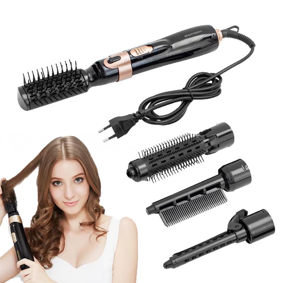 POWERMASTER BDS-1801 4IN1 SAÇ ŞEKİLLENDİRME SETİ (SAÇ FIRÇASI - BİGUDİ-SAÇ MAŞASI-FÖN TARAĞI)