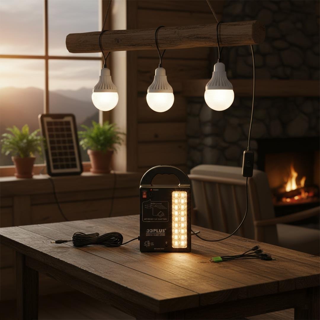 Powermaster GD-999 Lamba + Powerbank + Işıldak Solar Aydınlatma Seti Fiyatı - Merter Elektronik