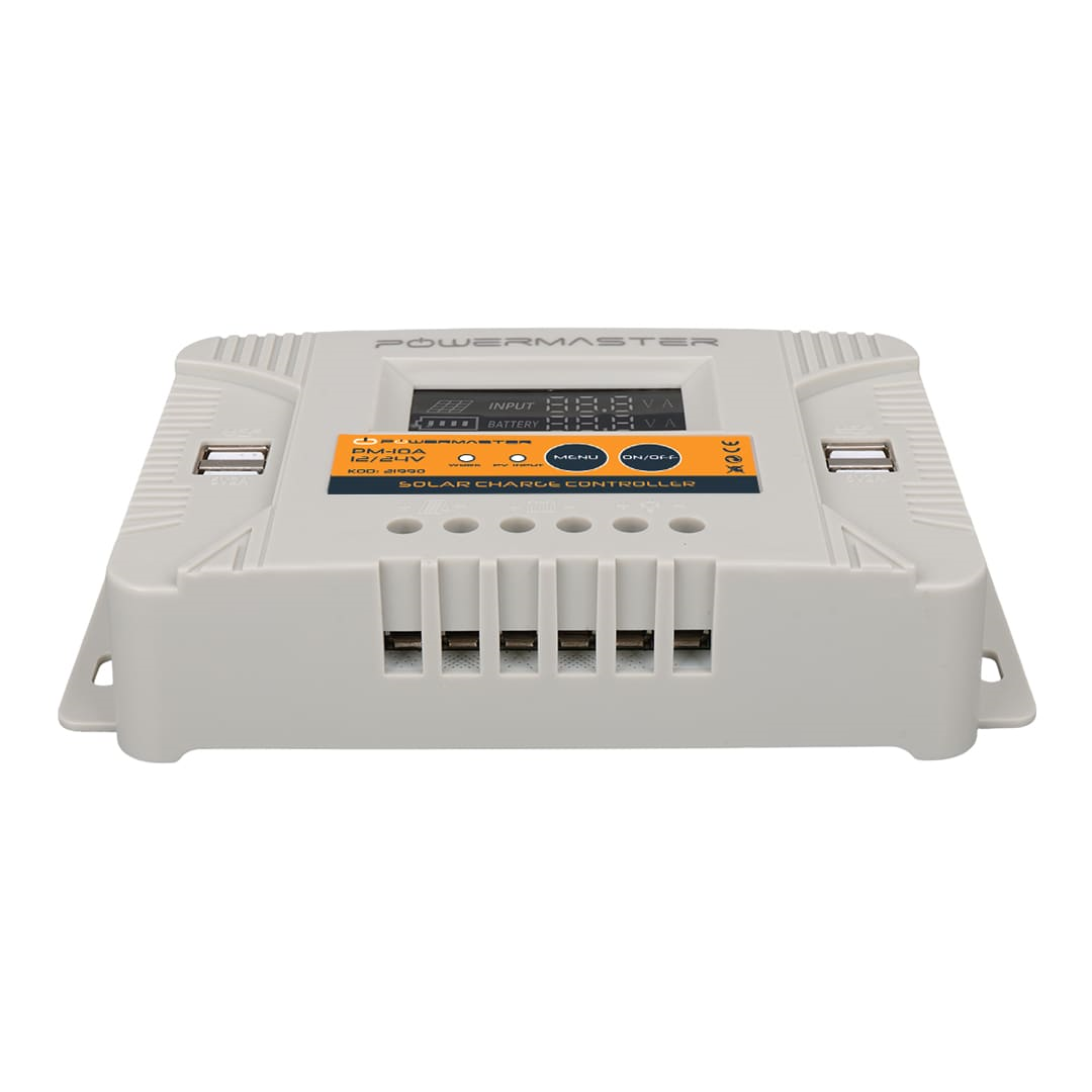 Powermaster PM-10A 12V-24V 10A 4 Usb'li Dijital Otomatik Solar Şarj Regülatörü Fiyatı - Merter Elektronik
