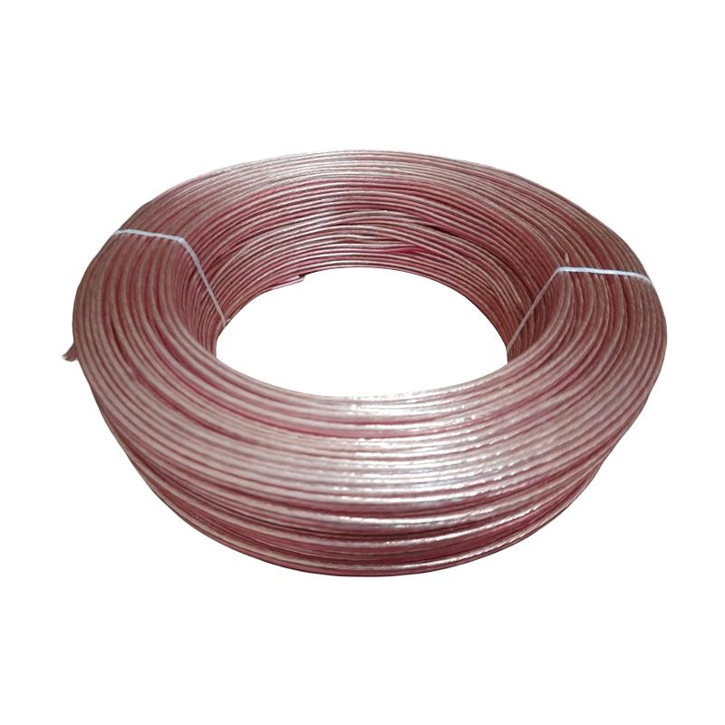 POWERMASTER PM-1296 2X0.75 ŞEFFAF 100 METRE CU BAKIR HOPARLÖR KABLOSU (LEHİMLENEBİLİR)