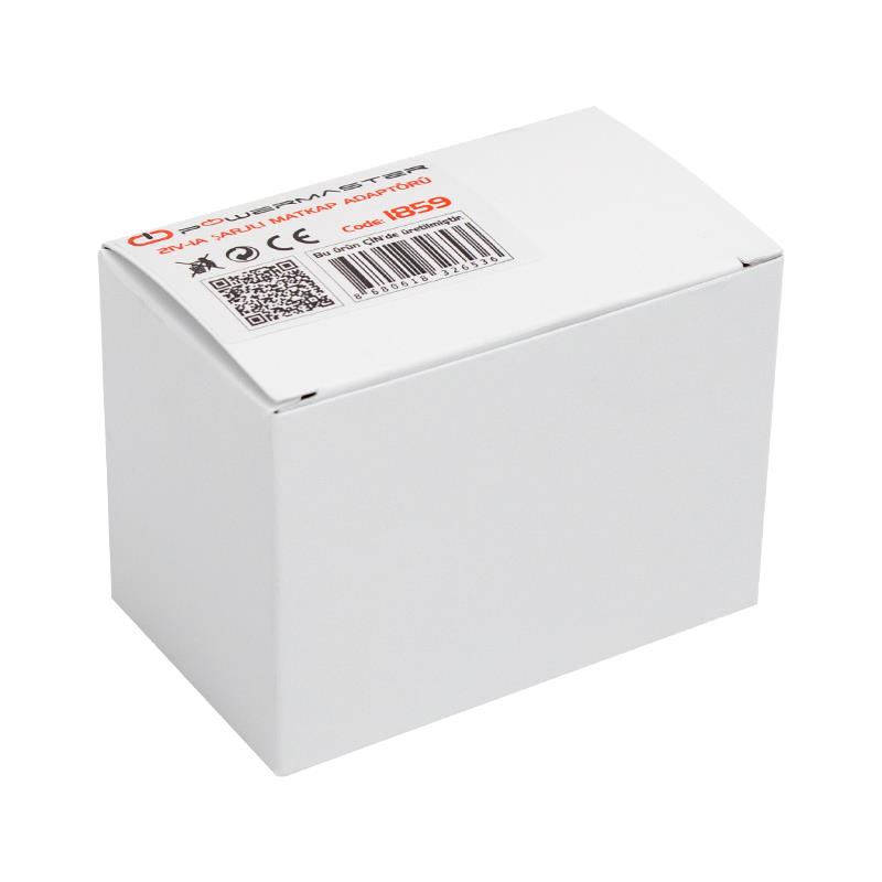 POWERMASTER PM-1859 21 VOLT - 1 AMPER - 21 WATT 5.5*2.5 MM L UÇLU ŞARJLI MATKAP ADAPTÖRÜ