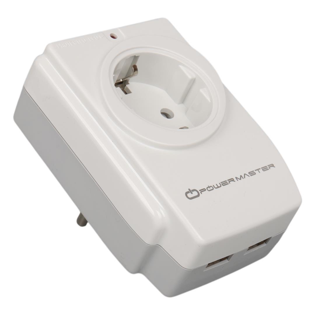 Powermaster PM-18721 Akım Korumalı Tekli Priz Fiyatı - Merter Elektronik