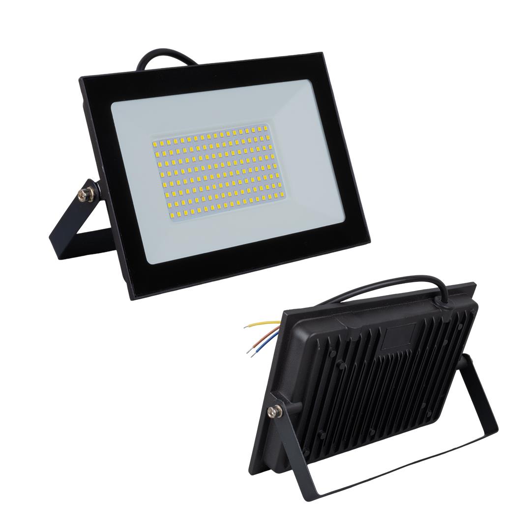 POWERMASTER PM-22572 100 WATT - 220 VOLT 6500K IP66 150* IŞIK AÇISI SİYAH SLİM KASA BEYAZ LED PROJEKTÖR