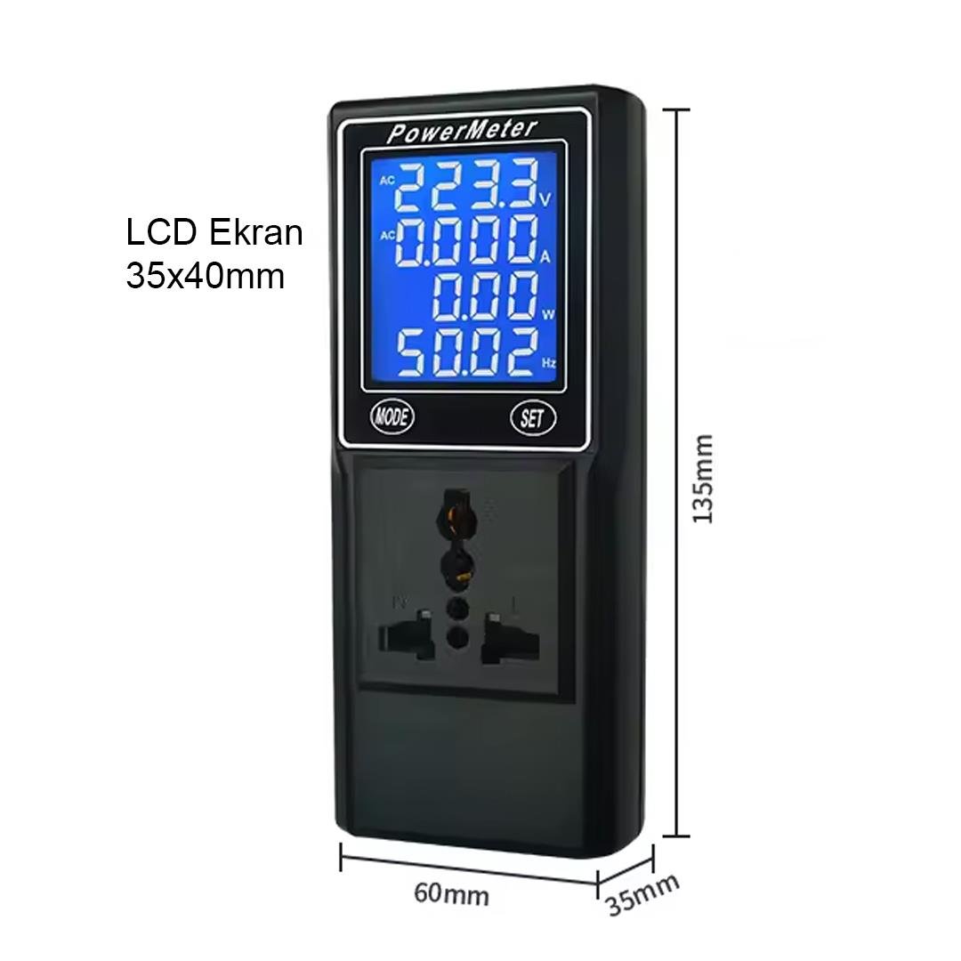 PowerMaster PM-26400 Dijital Ekranlı Güç Ölçer (Powermeter) Fiyatı - Merter Elektronik