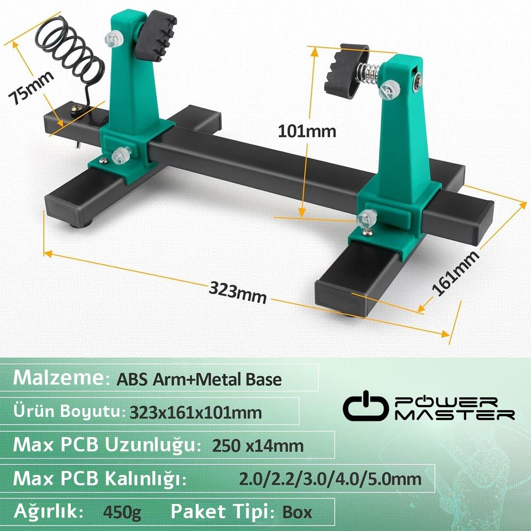 PowerMaster PM-26594 PCb Board Tutucu Havya Standı Fiyatı - Merter Elektronik