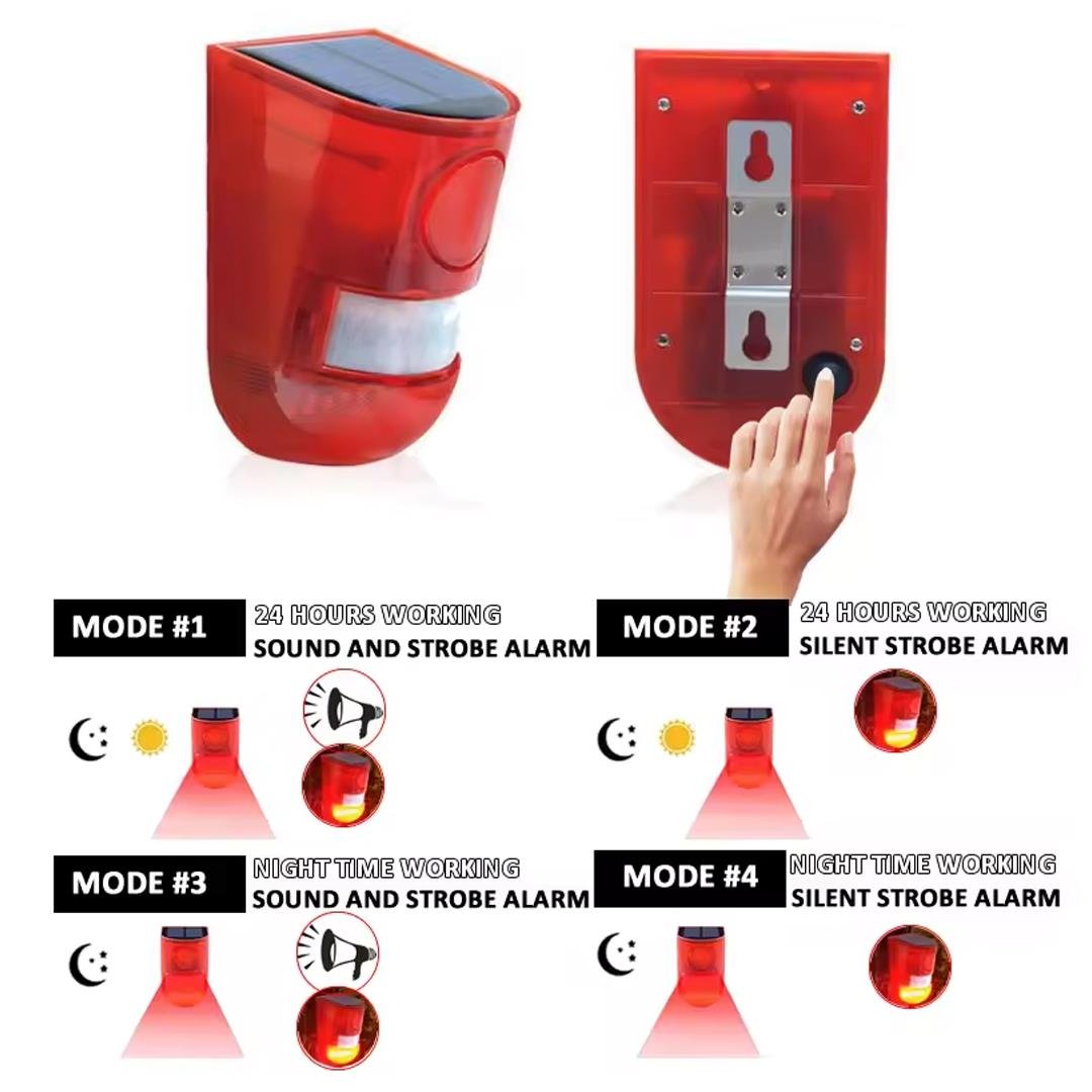PowerMaster PM-26943 DC 5V Solar Sesli Hayvan Kovucu Alarm Cihazı Fiyatı - Merter Elektronik