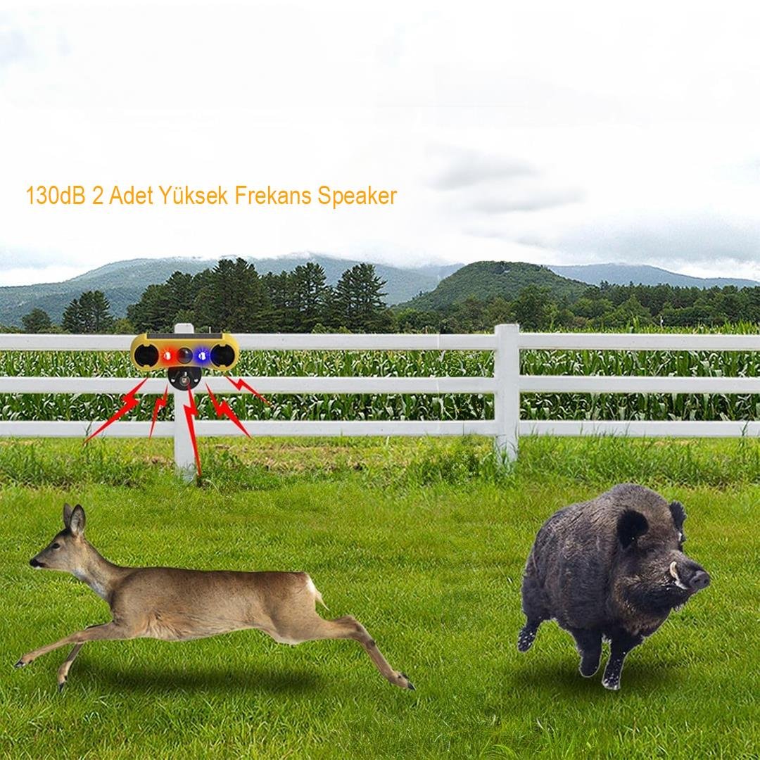 PowerMaster PM-26950 DC 5V Solar Sesli Hayvan Kovucu Alarm Cihazı Fiyatı - Merter Elektronik