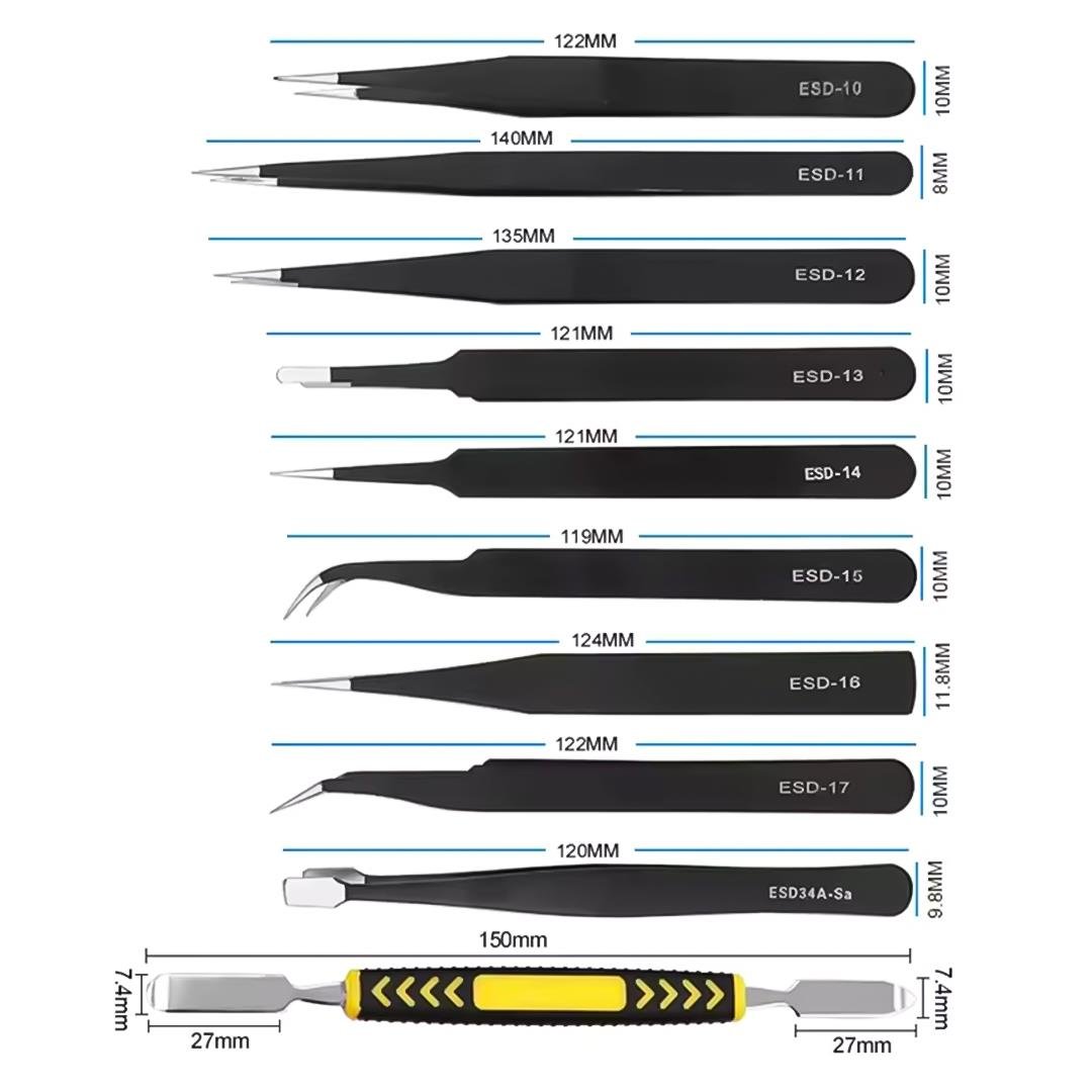 POWERMASTER PM-28655 10 IN 1 TAMİR CIMBIZ SETİ Fiyatı - Merter Elektronik