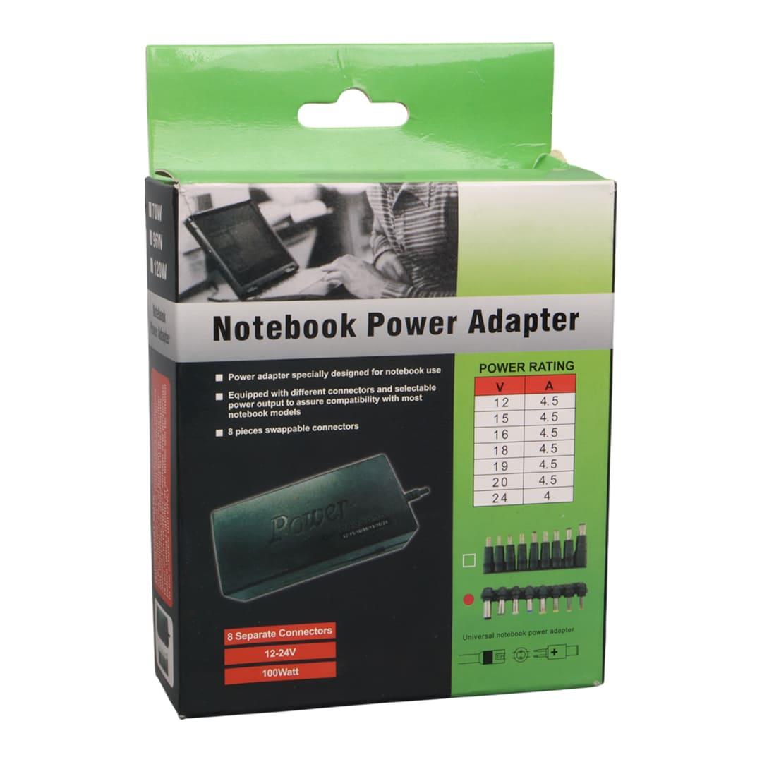 POWERMASTER PM-31040 12/15/16/18/19/20/24 VOLT 4.5/4 AMPER VOLTAJ KADEMELİ 8 UÇLU ADAPTÖR