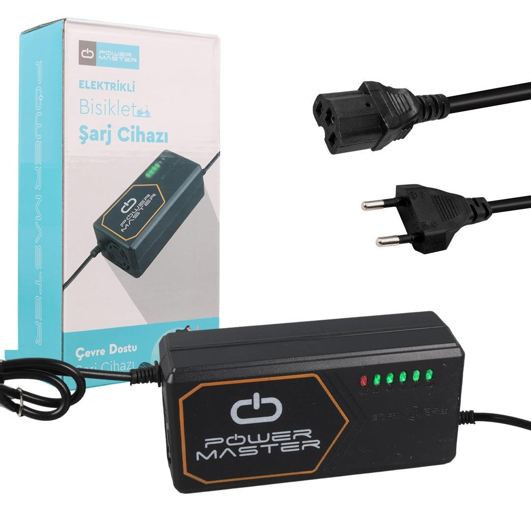 Powermaster PM-31124 48 Volt - 20 Amper Elektrikli Bisiklet Şarj Cihazı Fiyatı - Merter Elektronik