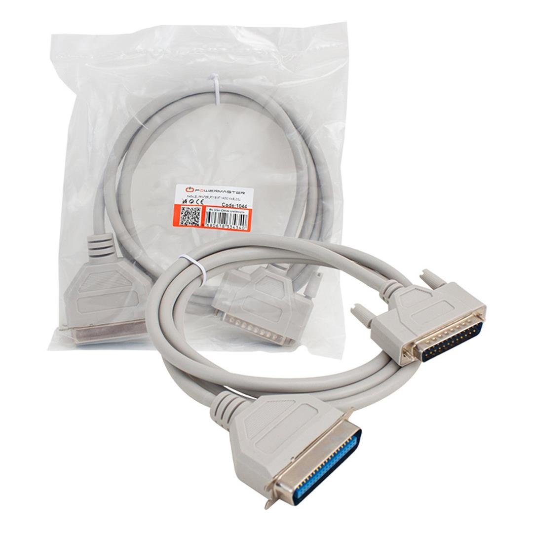 Powermaster PM-4940 Paralel Printer LPT 1.5 Mt Yazıcı Kablosu Fiyatı - Merter Elektronik
