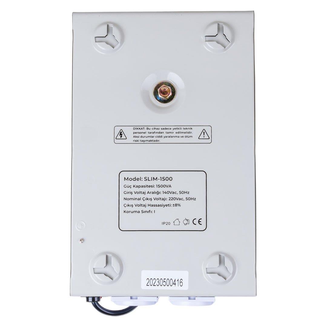 POWERMASTER SLIM-1500 OTOMATİK 1500 WATT KOMBİ VOLTAJ REGÜLATÖRÜ