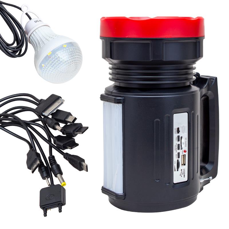 POWERMASTER YAJIA YJ-1908TSYK 10 WATT 22 SMD LEDLİ SOLAR PANELLİ 3 AMPULLÜ USB-MP3-RADYO DESTEKLİ SOLAR FENER