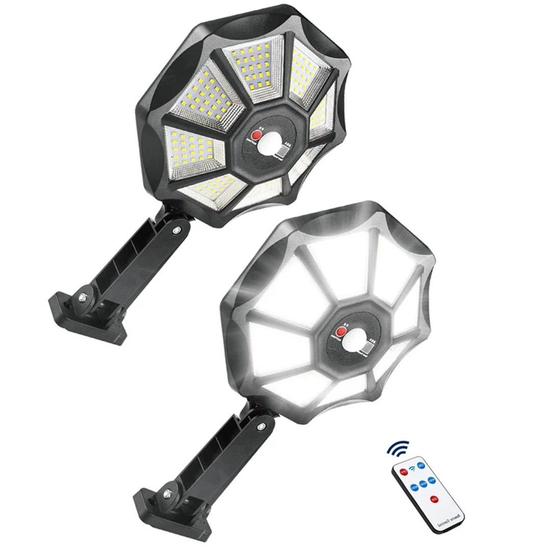 POWERMASTER ZB-168A KUMANDALI 3 KADEMELİ 168 SMD LEDLİ SENSÖRLÜ BEYAZ SOLAR AYDINLATMA