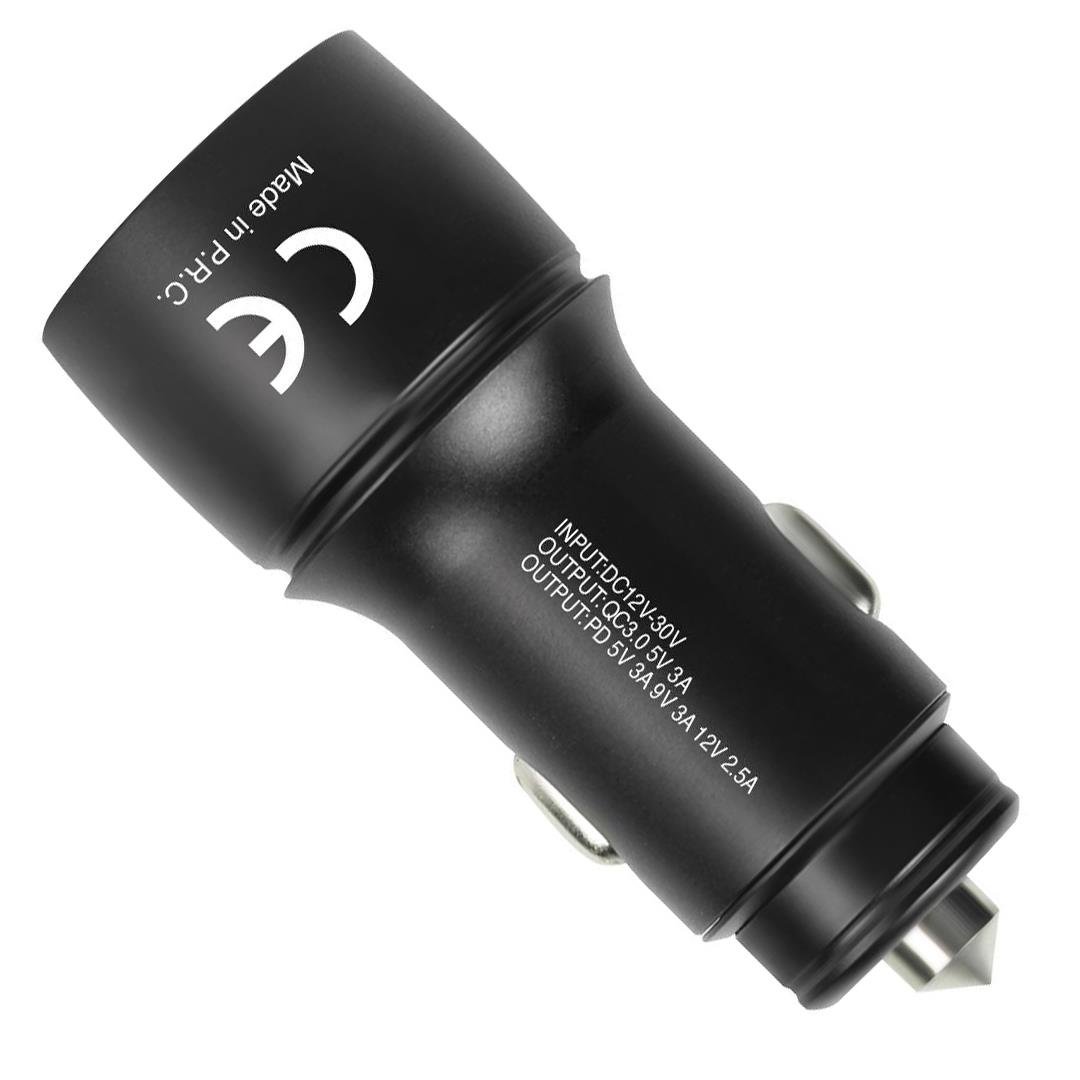 POWERWAY CC34 TPYE-C+USB HIZLI ARAÇ ŞARJ ALETİ (PD30W) Fiyatı - Merter Elektronik